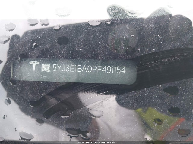 Продажа на аукционе авто 2023 Tesla Model 3 Rear-wheel Drive, vin: 5YJ3E1EA0PF491154, номер лота: 46118939