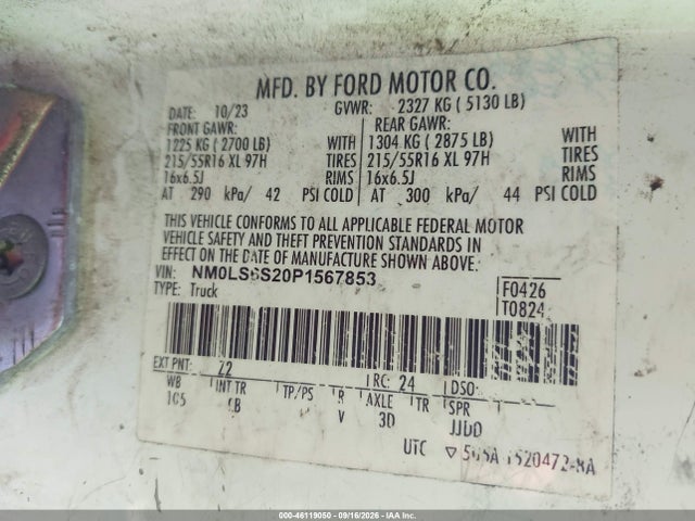 Ford Transit Connect Xl 2023 NM0LS6S20P1567853 Image 9