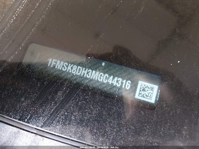 46119210 :رقم المزاد ، 1FMSK8DH3MGC44316 vin ، 2021 Ford Explorer Xlt مزاد بيع