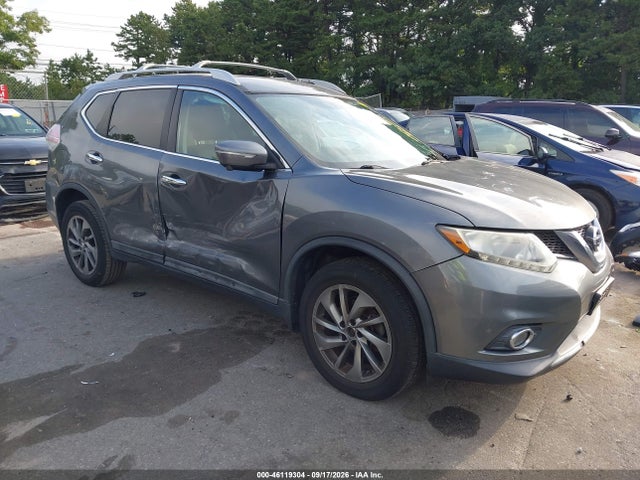2015 Nissan Rogue Sl მანქანა იყიდება აუქციონზე, vin: 5N1AT2MV9FC815538, აუქციონის ნომერი: 46119304