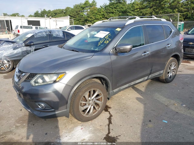 2015 Nissan Rogue Sl მანქანა იყიდება აუქციონზე, vin: 5N1AT2MV9FC815538, აუქციონის ნომერი: 46119304