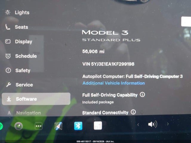 5YJ3E1EA1KF299198 Tesla Model 3 Long Range/mid Range/standard Range/standard Range Plus
