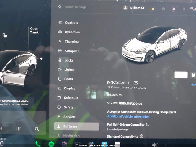 5YJ3E1EA1KF299198 Tesla Model 3 Long Range/mid Range/standard Range/standard Range Plus