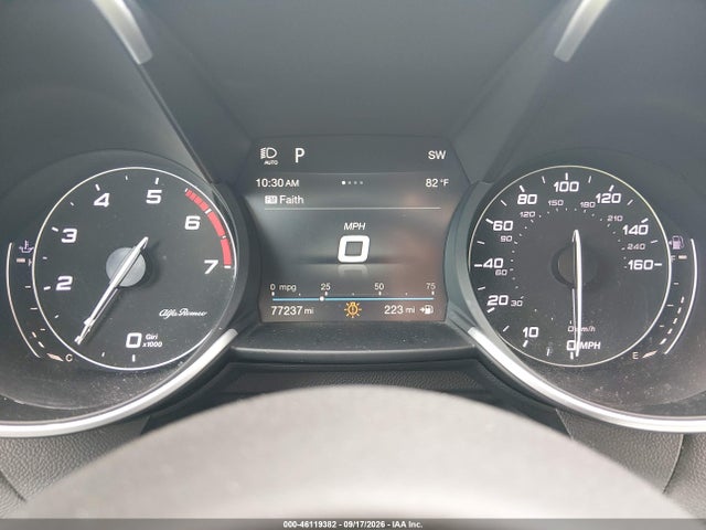 2019 Alfa Romeo Giulia Ti Sport Awd მანქანა იყიდება აუქციონზე, vin: ZARFANBN4K7608410, აუქციონის ნომერი: 46119382
