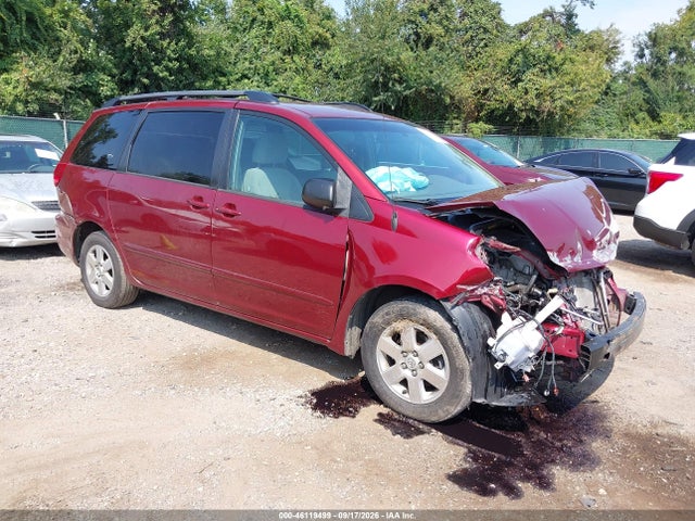 2010 Toyota Sienna Le მანქანა იყიდება აუქციონზე, vin: 5TDKK4CC8AS343203, აუქციონის ნომერი: 46119499