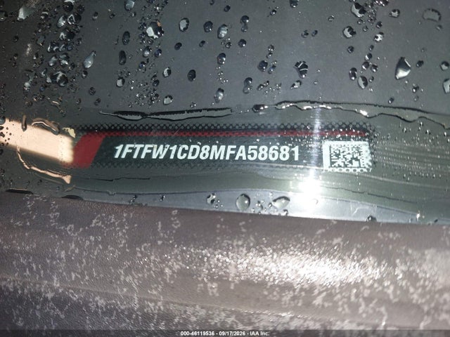 46119536 :رقم المزاد ، 1FTFW1CD8MFA58681 vin ، 2021 Ford F-150 Platinum مزاد بيع