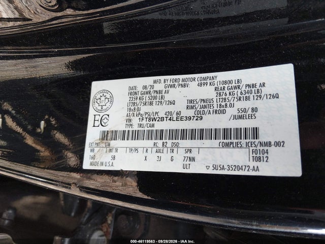 Ford F-250 Lariat 2020 1FT8W2BT4LEE39729 Image 8