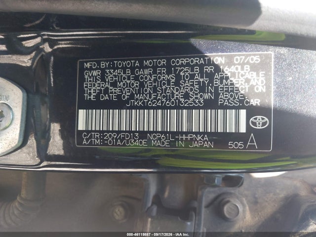 Продажа на аукционе авто 2006 Scion Xa, vin: JTKKT624760132533, номер лота: 46119887