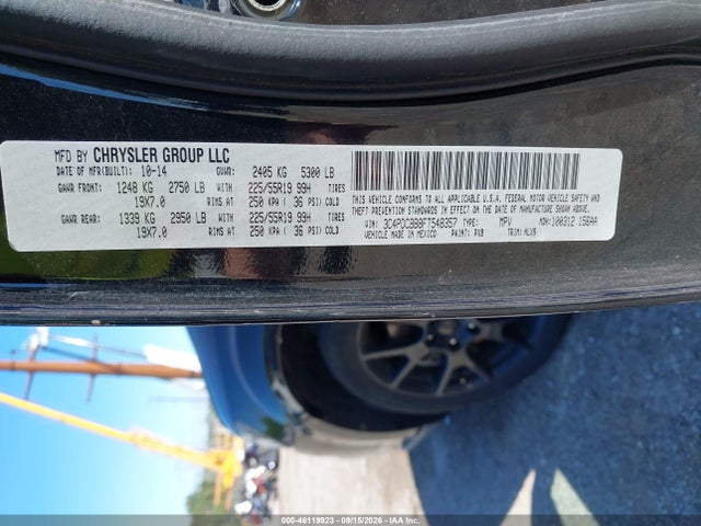 Продажа на аукционе авто 2015 Dodge Journey Sxt, vin: 3C4PDCBB8FT548357, номер лота: 46119923