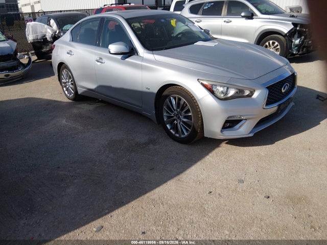 2018 Infiniti Q50 3.0t Luxe მანქანა იყიდება აუქციონზე, vin: JN1EV7ARXJM444674, აუქციონის ნომერი: 46119956