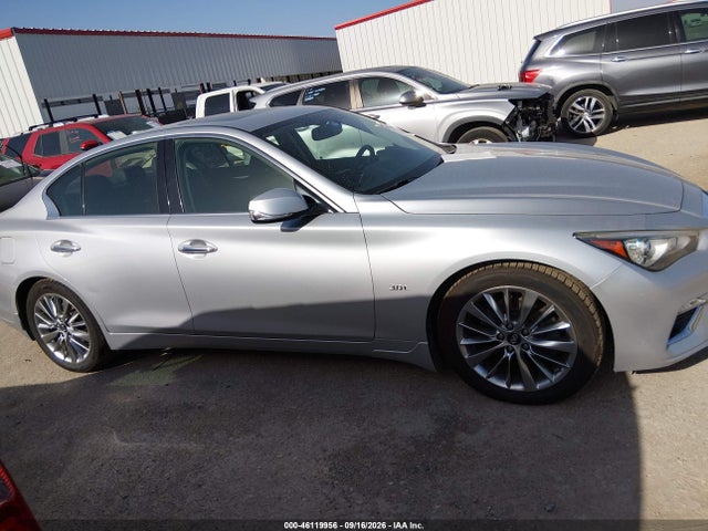 2018 Infiniti Q50 3.0t Luxe მანქანა იყიდება აუქციონზე, vin: JN1EV7ARXJM444674, აუქციონის ნომერი: 46119956