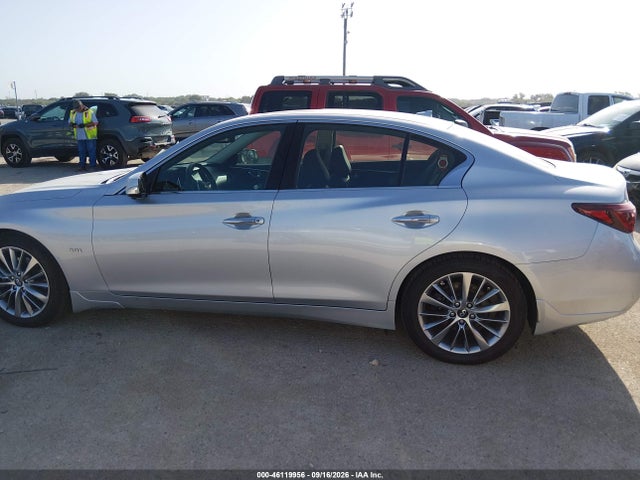 2018 Infiniti Q50 3.0t Luxe მანქანა იყიდება აუქციონზე, vin: JN1EV7ARXJM444674, აუქციონის ნომერი: 46119956