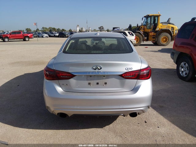 2018 Infiniti Q50 3.0t Luxe მანქანა იყიდება აუქციონზე, vin: JN1EV7ARXJM444674, აუქციონის ნომერი: 46119956