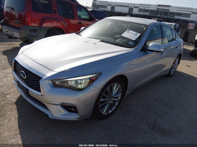 2018 Infiniti Q50 3.0t Luxe მანქანა იყიდება აუქციონზე, vin: JN1EV7ARXJM444674, აუქციონის ნომერი: 46119956