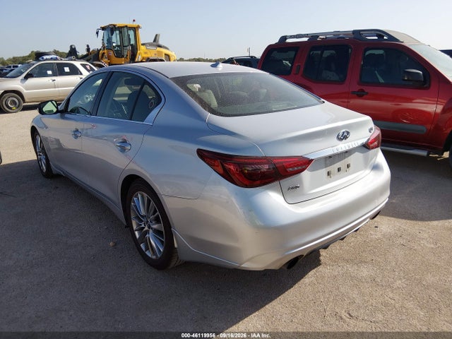 2018 Infiniti Q50 3.0t Luxe მანქანა იყიდება აუქციონზე, vin: JN1EV7ARXJM444674, აუქციონის ნომერი: 46119956