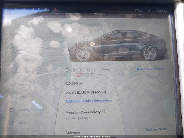 Aukcja sprzedaży 2013 Tesla Model S Performance, vin: 5YJSA1DP4DFP21531, numer aukcji: 46120059