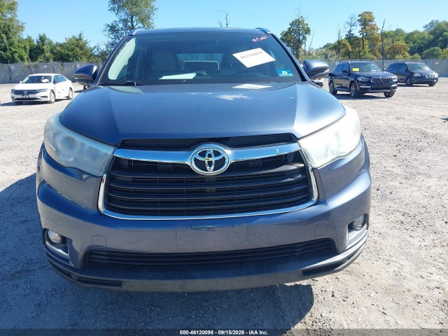 Продажа на аукционе авто 2014 Toyota Highlander Limited V6, vin: 5TDDKRFH1ES035180, номер лота: 46120098
