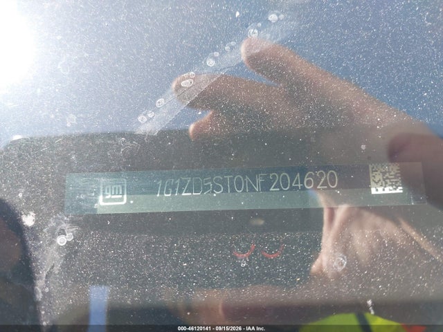 46120141 :رقم المزاد ، 1G1ZD5ST0NF204620 vin ، 2022 Chevrolet Malibu Fwd Lt مزاد بيع