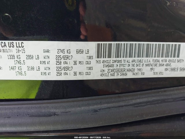 Продаж на аукціоні авто 2016 Dodge Grand Caravan American Value Pkg, vin: 2C4RDGBG9GR140420, номер лоту: 46120304