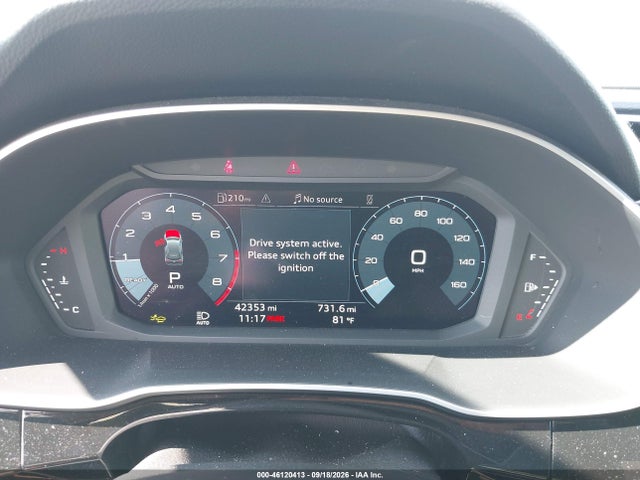Aukcja sprzedaży 2025 Audi Q3 Premium 45 Tfsi S Line Quattro Tiptronic, vin: WA1DECF33S1018294, numer aukcji: 46120413