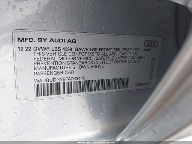 46120451 :رقم المزاد ، WAUBUDGY9PA063440 vin ، 2023 Audi A3 Premium Plus 40 Tfsi Front-wheel Drive S Tronic مزاد بيع
