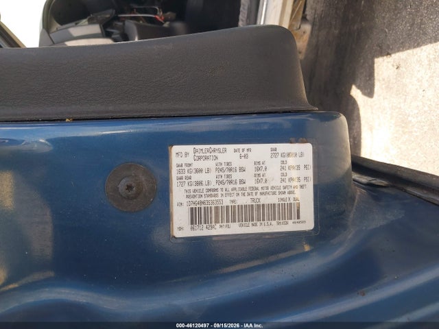 46120497 :رقم المزاد ، 1D7HG48N63S363553 vin ، 2003 Dodge Dakota Slt مزاد بيع