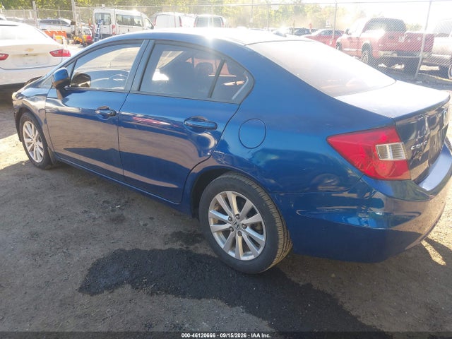 46120666 :رقم المزاد ، 2HGFB2F96CH506875 vin ، 2012 Honda Civic Ex-l مزاد بيع