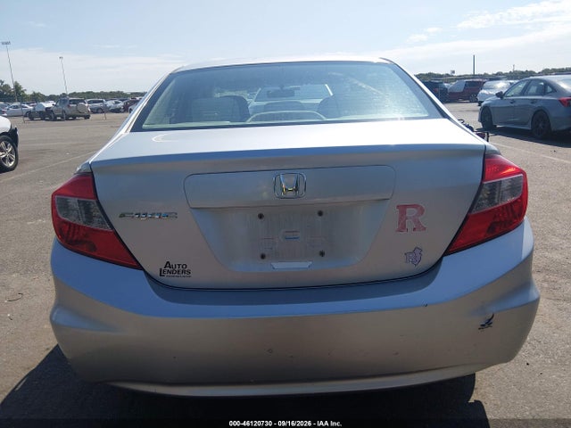 Продажа на аукционе авто 2012 Honda Civic Lx, vin: 19XFB2F59CE376937, номер лота: 46120730
