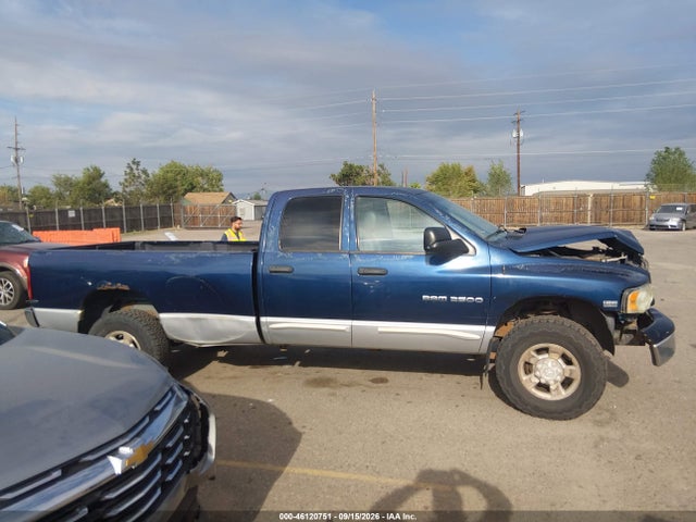 Aukcja sprzedaży 2003 Dodge Ram 2500 Slt/laramie/st, vin: 3D7KU28D43G762558, numer aukcji: 46120751