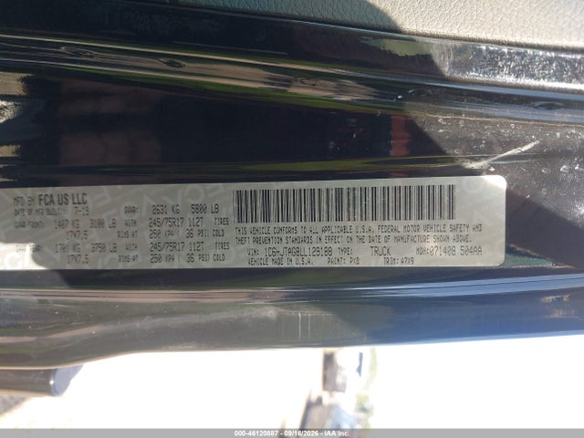 Auction sale of the 2020 Jeep Gladiator Sport S 4x4, vin: 1C6HJTAG8LL129188, lot number: 46120887