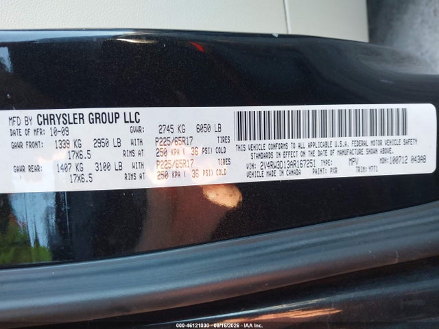Aukcja sprzedaży 2010 Volkswagen Routan Se, vin: 2V4RW3D13AR167251, numer aukcji: 46121030