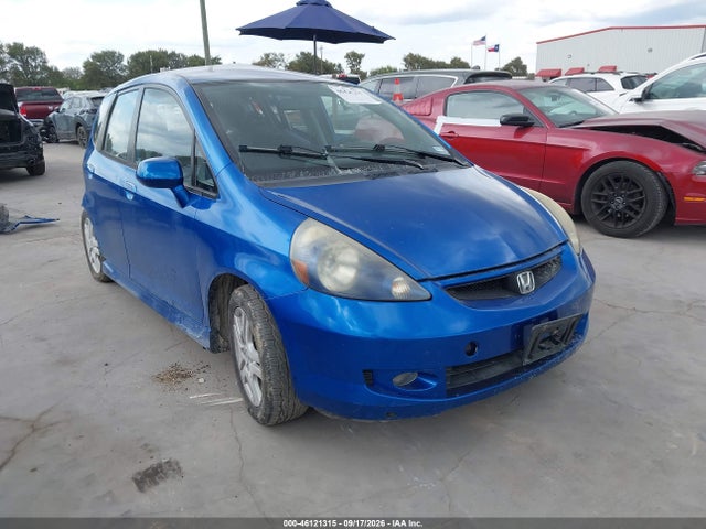2008 Honda Fit Sport მანქანა იყიდება აუქციონზე, vin: JHMGD38628S049017, აუქციონის ნომერი: 46121315