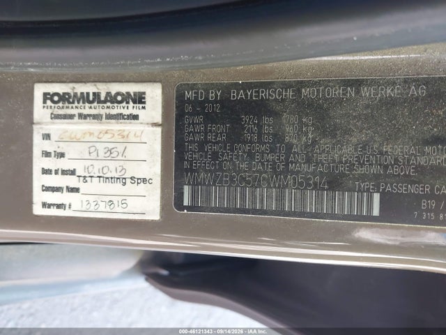 Продажа на аукционе авто 2012 Mini Cooper Countryman, vin: WMWZB3C57CWM05314, номер лота: 46121343