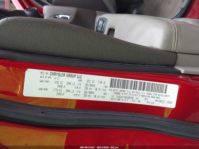 Продажа на аукционе авто 2011 Dodge Durango Crew, vin: 1D4SE4GT4BC685996, номер лота: 46121427