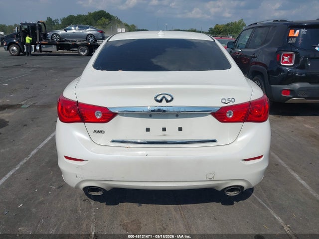 2016 Infiniti Q50 3.0t Premium მანქანა იყიდება აუქციონზე, vin: JN1EV7AR0GM346195, აუქციონის ნომერი: 46121471