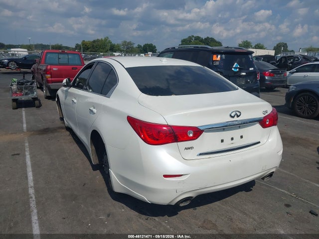 2016 Infiniti Q50 3.0t Premium მანქანა იყიდება აუქციონზე, vin: JN1EV7AR0GM346195, აუქციონის ნომერი: 46121471