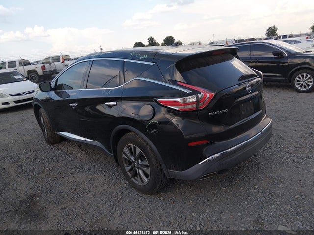 2015 Nissan Murano S მანქანა იყიდება აუქციონზე, vin: 5N1AZ2MG0FN236667, აუქციონის ნომერი: 46121472