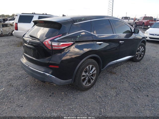 2015 Nissan Murano S მანქანა იყიდება აუქციონზე, vin: 5N1AZ2MG0FN236667, აუქციონის ნომერი: 46121472