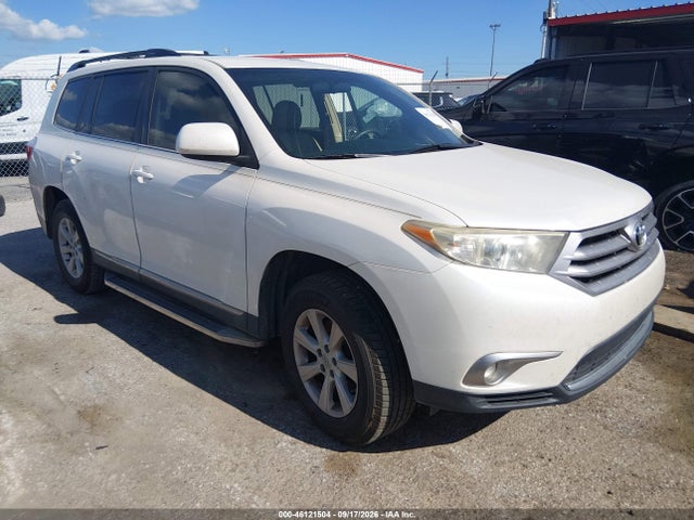 2013 Toyota Highlander Base Plus V6 მანქანა იყიდება აუქციონზე, vin: 5TDZK3EHXDS142795, აუქციონის ნომერი: 46121504