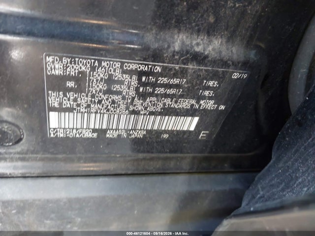 Продажа на аукционе авто 2019 Toyota Rav4 Le, vin: JTMH1RFV4KJ008266, номер лота: 46121604
