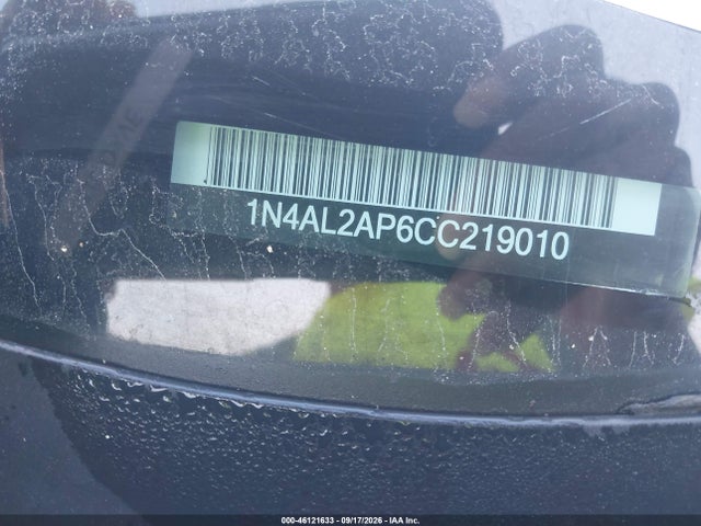 46121633 :رقم المزاد ، 1N4AL2AP6CC219010 vin ، 2012 Nissan Altima 2.5 S مزاد بيع