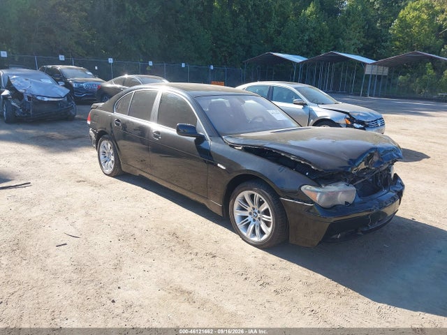 2002 Bmw 745i მანქანა იყიდება აუქციონზე, vin: WBAGL63482DP53422, აუქციონის ნომერი: 46121662