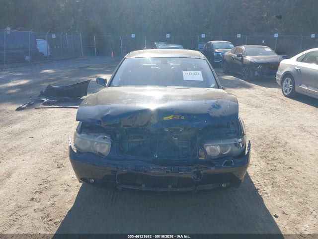 2002 Bmw 745i მანქანა იყიდება აუქციონზე, vin: WBAGL63482DP53422, აუქციონის ნომერი: 46121662