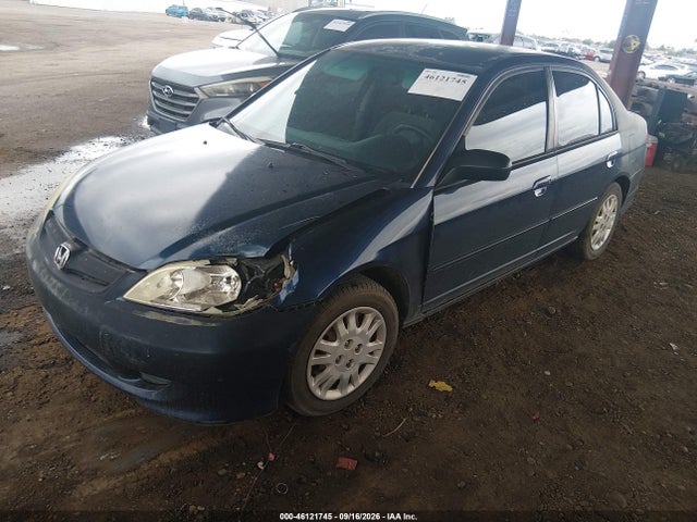 46121745 :رقم المزاد ، 2HGES16594H513033 vin ، 2004 Honda Civic Lx مزاد بيع