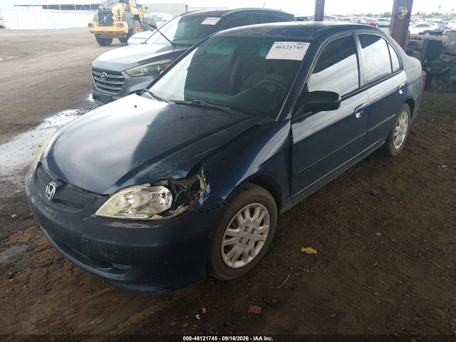 46121745 :رقم المزاد ، 2HGES16594H513033 vin ، 2004 Honda Civic Lx مزاد بيع
