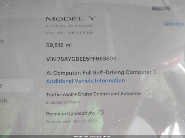 Tesla Model Y 2023 7SAYGDEE5PF663606 Image 13