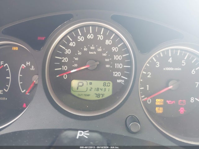 Aukcja sprzedaży 2007 Subaru Forester 2.5x, vin: JF1SG63637H708882, numer aukcji: 46122013
