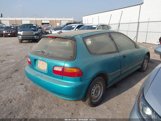 46122193 :رقم المزاد ، 2HGEH2364PH512930 vin ، 1993 Honda Civic Dx مزاد بيع