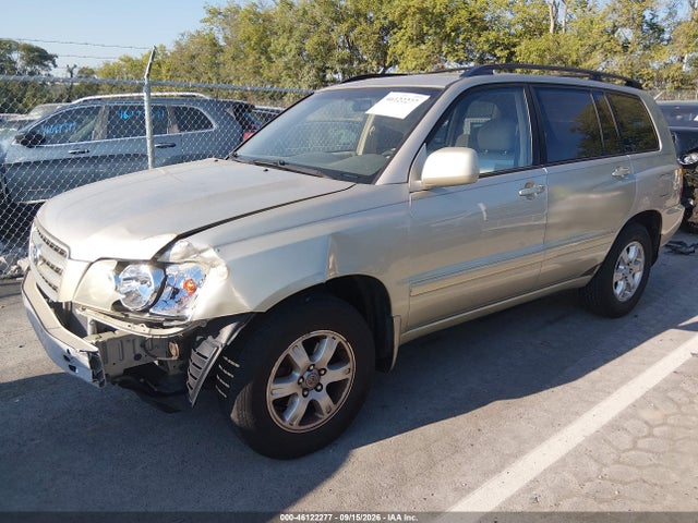 Продаж на аукціоні авто 2003 Toyota Highlander V6, vin: JTEGF21A030078987, номер лоту: 46122277