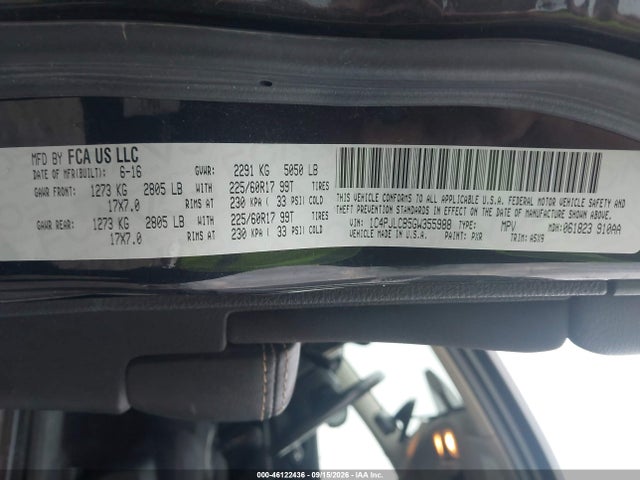 Продажа на аукционе авто 2016 Jeep Cherokee Latitude, vin: 1C4PJLCB5GW355988, номер лота: 46122436